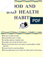 Good and Bad Health Habits