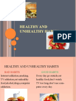 Habits for Health - Unhealthy vs Healthy