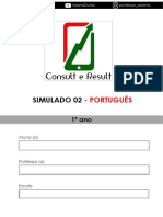 Simulado 02 - Português - 1º Ano (Blog Do Prof. Adonis)