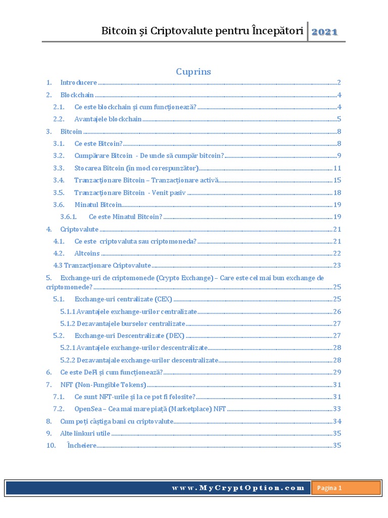 Bitcoin Si Criptovalute Pentru Incepatori Ebook Gratuit | PDF