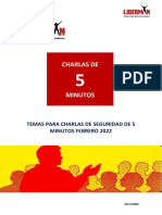 Temas para Charlas de Seguridad de 5 Minutos Febrero 2022