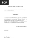 CERTIFICADO DE HONORABILIDAD