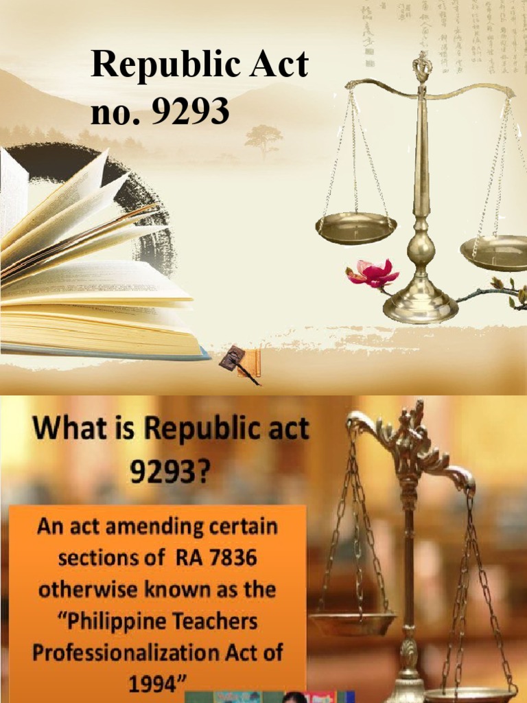 Republic Act No. 9293 Overview | PDF