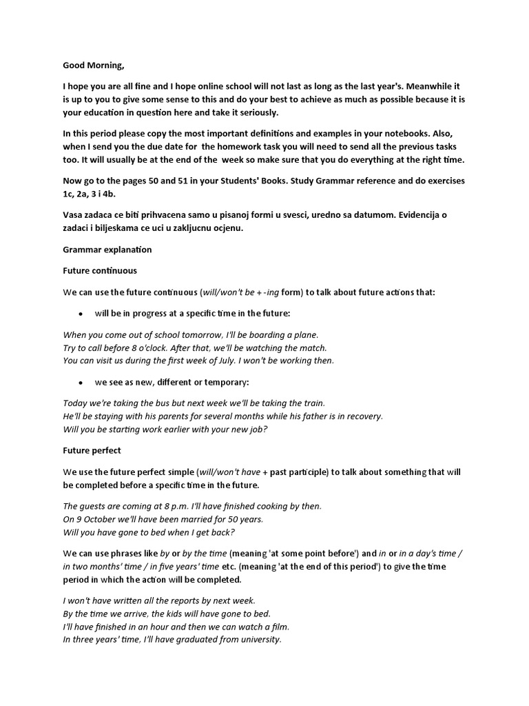Future Tense Grammar Overview | PDF | Language Arts & Discipline