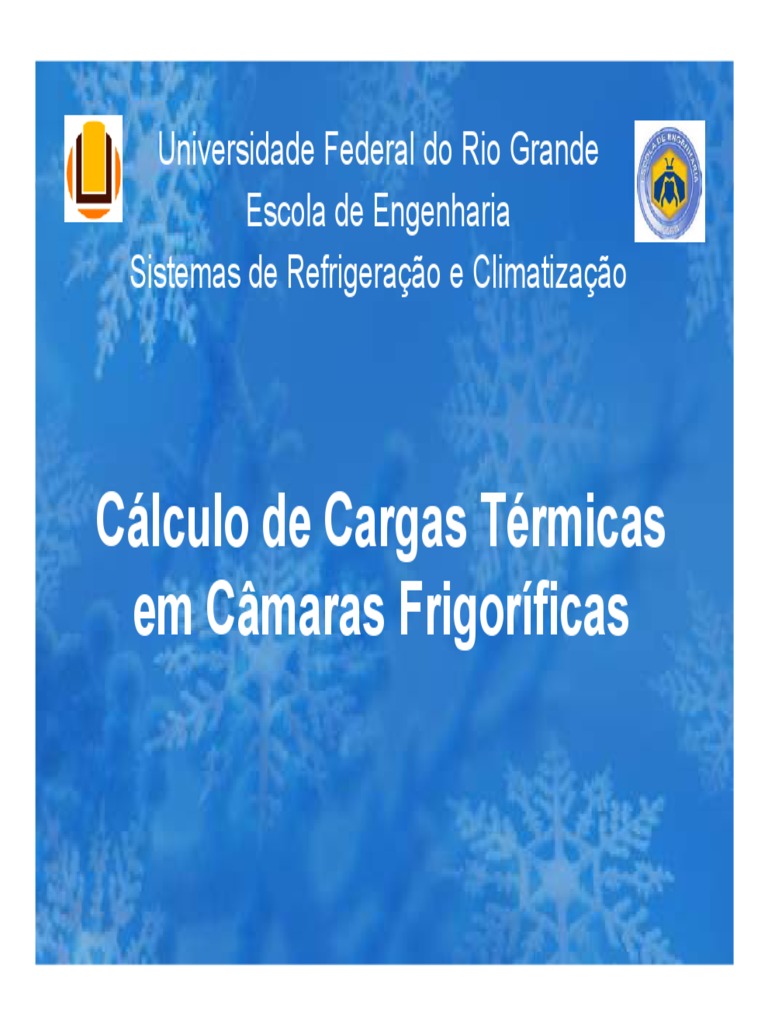 Cálculo de Carga Térmica Câmaras Frigoríficas v1 | PDF | Transferência
