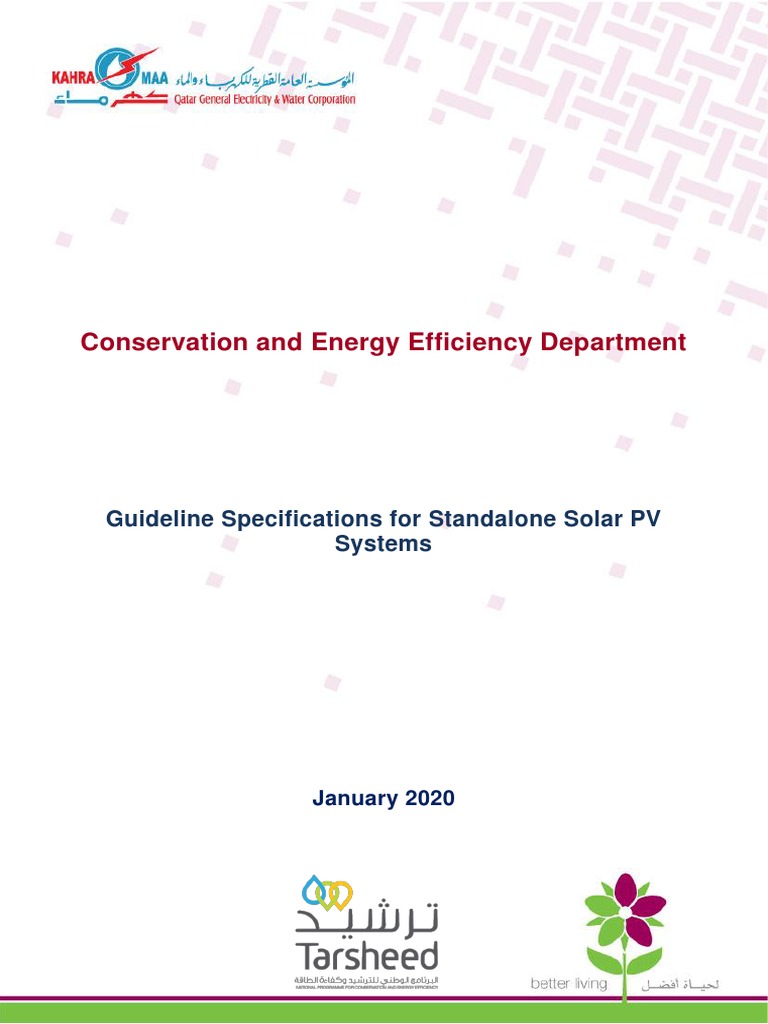 Guidelines for Standalone Solar PV Systems | PDF | Photovoltaic System ...