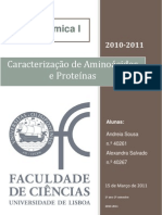 Caracterização de Aminoácidos e Proteínas Bioquímica