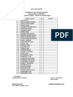 Daftar Hadir Pembekalan Siswa Prakerin