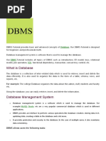 DBMS Tutorial: What Is Database