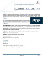 SMA-103 Identificación y Evaluación de Requisitos Legales y Otros