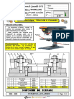 Devoir de Contrôle N°2 - Technologie - PERCEUSE A COLONNES - 2ème Sciences (2015-2016) Mr Raouafi.Abdallah