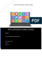 App Opener Using Voice: Term 2