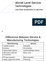 Changing Focus From Production To Service