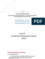PPC Forecasting and Production Planning