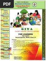 For Learners: TLE-9 (ICT) Second Quarter, Week 2 Day 1-4