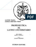 Alfonso Traina Giorgio Bernardi Perini - Propedeutica Al Latino Universitario1