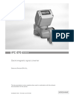 Krohne IFC070 Manual