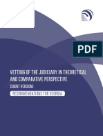 Vetting of The Judiciary in Theoretical and Comparative Perspective