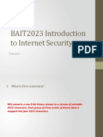 BAIT2023 Introduction To Internet Security: Tutorial 5