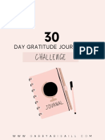 30 Day Gratitude Journaling Challenge