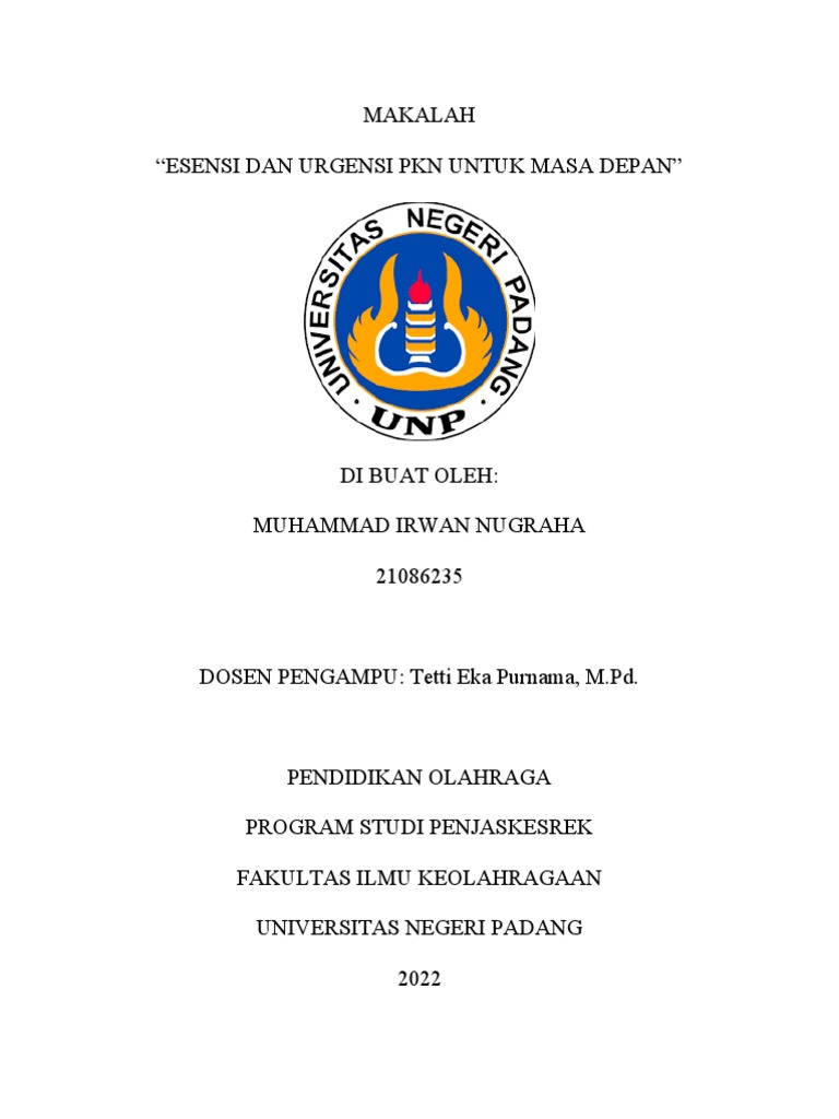 Esensi PKN untuk Masa Depan Indonesia | PDF | Ilmu Sosial