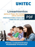 Lineamientos Colegiatura Cuatrimestral Unitec