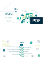 Sustainability Initiatives at Kfupm: January 2022