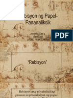 Rebisyon NG Papel Pananaliksik Alucema L