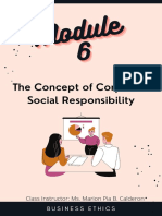 The Concept of Corporate Social Responsibility: Business Ethics