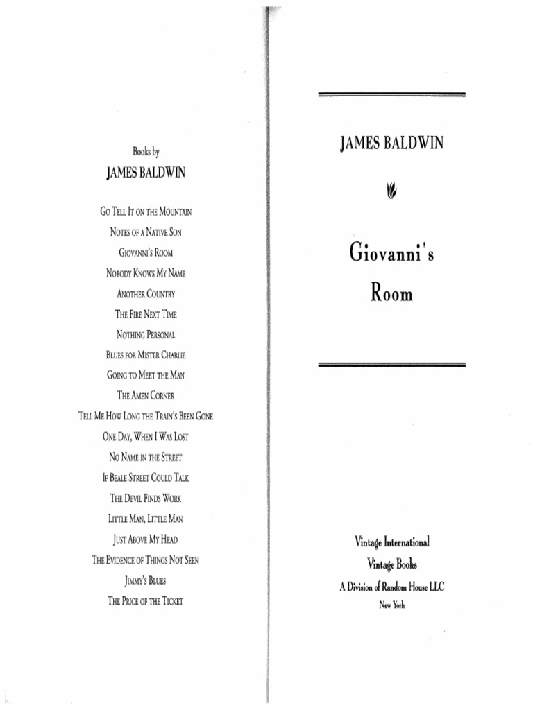 Baldwin - Giovannis Room | PDF