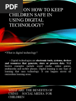 Ways On How To Keep Children Safe in Using Digital Technology?