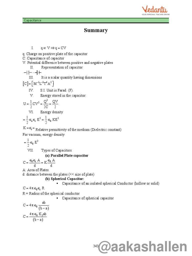 Understanding Capacitance A Comprehensive Overview of Key Concepts, Formulas, Applications and