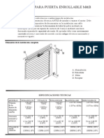 Manual Motor Puerta Enrollable