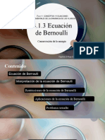 Fase 4 DINAMICA DE FUIDOS 4.1.3 Ecuación de Bernoulli