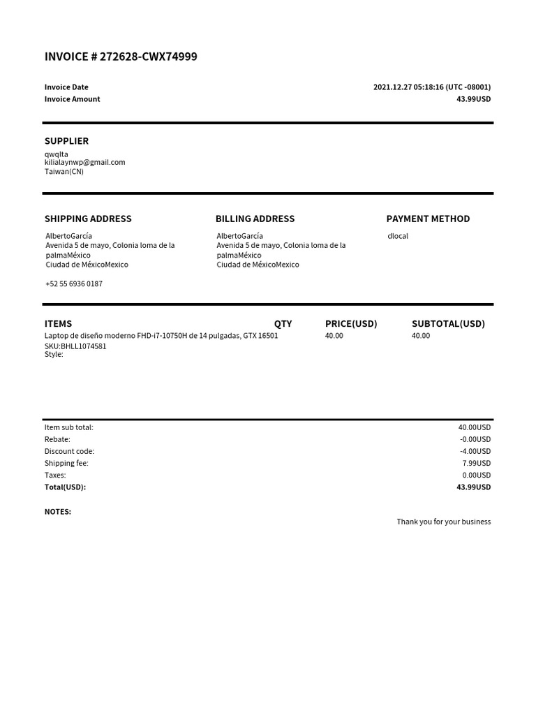 Invoice - 272628-CWX74999 - 2022.01.03 18 - 58 - 51 | PDF