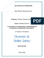 Diccionario de Análisis Químico-Rosales García Alberto