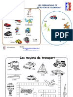 Les Prepositions Et Les Moyens de Transports Activites Ludiques Dictionnaire Visuel Exercice Gr 80096
