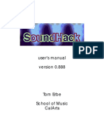 Soundhack Manual v0.888