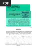 Proposta pedagógica das escolas e metodologias de ensino da Educação Física escolar