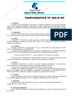 Cerneală Tampografică TP 300-R-Nt: Product Data Sheet
