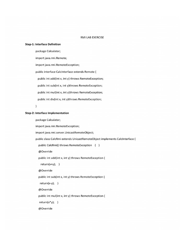 Rmi Lab Exercise PDF