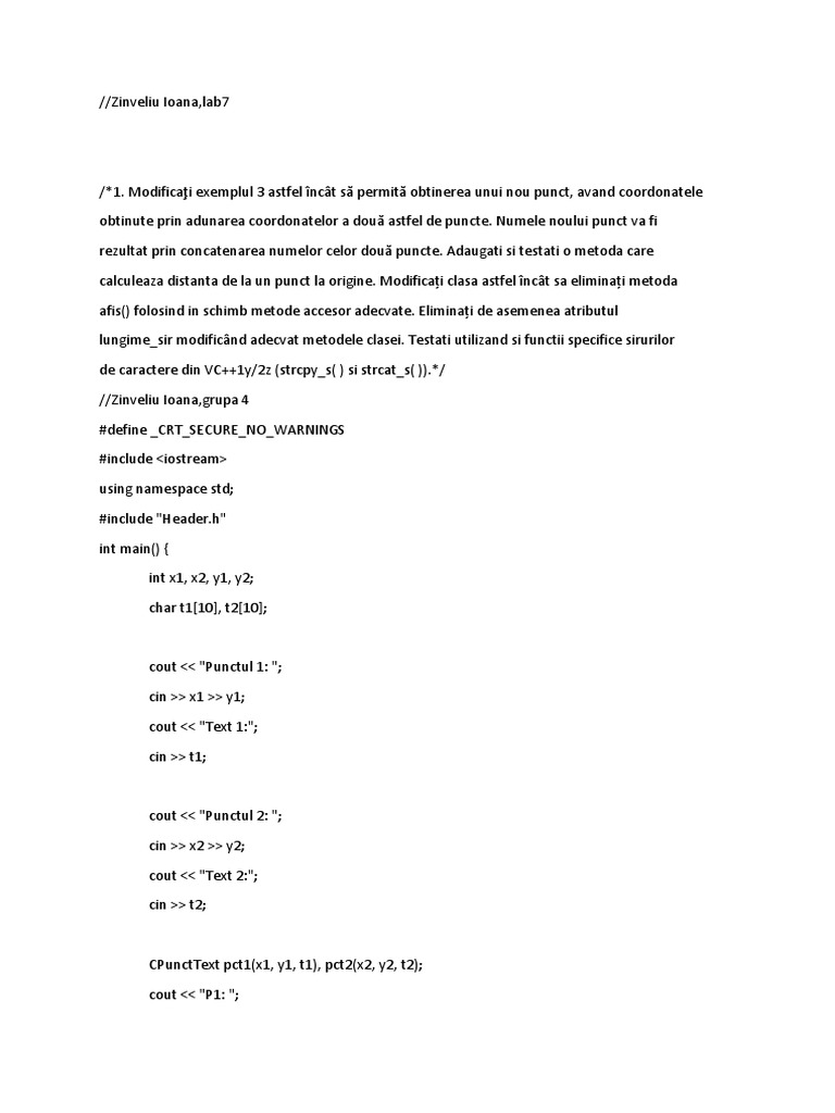 ZinveliuIoana Cumulate Lab7 An1 Sem2 | PDF