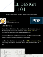 Steel Design: Steel Connections - Bolted or Riveted Connections