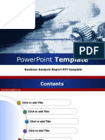 Business Analysis Report PPT Template
