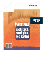ŠVIETIMAS: POLITIKA, VADYBA, KOKYBĖ/EDUCATION POLICY, MANAGEMENT AND QUALITY, Vol. 3, No. 1, 2011