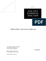 Manual Tga Analizer Thermogravimeter CHN2000 - V2-0 - 10-03
