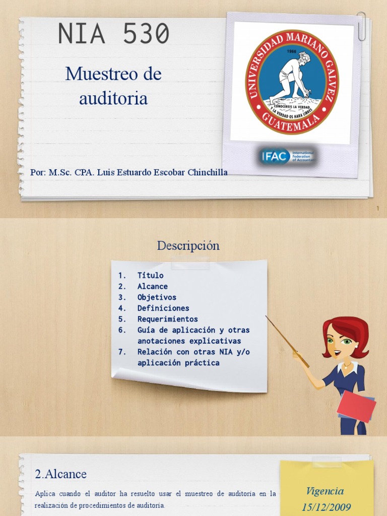 Nia 530 PDF Muestreo (Estadísticas) Estadísticas