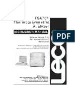 Analizador Termogravinetrico Modelo TGA701 - V1-3x - 3-08