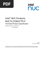 Intel® NUC Products Nuc7Cjy/Nuc7Pjy: Technical Product Specification