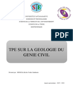 Géologie Du Génie Civil